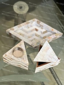 Caja de Incienso de Nácar Tallada, Estuche Decorativo para Incienso, Bandeja de Aromaterapia para Decoración del Hogar - Product Image 5