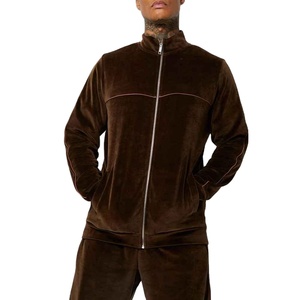 <b>Men</b> Hooded <b>Velvet</b> Solid Eco Friendly Tracksuit Soft Warm Two Piece Winter Casual Comfortable Sportswear - Product Image 2