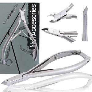 Cortaúñas Profesional de Acero Inoxidable, Portátil, con Abertura de Mandíbula Ancha, para Uñas Gruesas, Forma Plana, Punta Recta/Curva, Afilada, para Adultos - Product Image 5