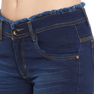 Shorts de Mezclilla Ajustados de Alta Calidad para Mujer, Tallas Grandes, Estilo Veraniego, Lavados, a la Moda, para el Trabajo - Product Image 2