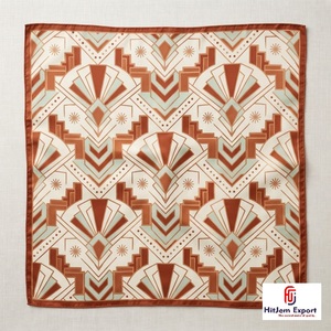 High Grade Custom Printed Square <b>Scarf</b> With Soft Lightweight <b>Womens</b> Fashion Headscarf OEM ODM Bulk Supply Manufacturer - Product Image 2