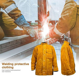 เสื้อแจ็คเก็ตหนังวัวสำหรับงานเชื่อม ทนทาน ป้องกันเปลวไฟ เหมาะสำหรับงานหนัก  สำหรับทุกเพศ - Product Image 5