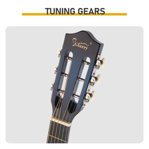 Chitarra Classica Acustica Cutaway da 40 Pollici per Principianti con Plettri Corde Capotasto Custodia Accordatore Tracolla - Product Image 6