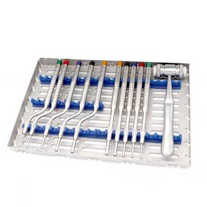 Kit d'osteotomes convexes, instruments chirurgicaux dentaires pour la chirurgie buccale, les implants et les interventions osseuses, usage hospitalier et clinique. - Product Image 3