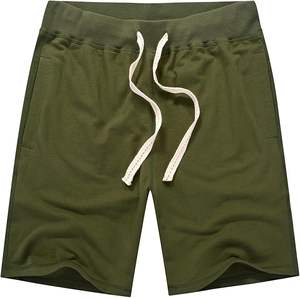 Pantalones Cortos Casuales de Algodón Ecológicos para Hombre con Cintura Elástica, Tela Ligera y Transpirable para Ropa Urbana de Verano - Product Image 1