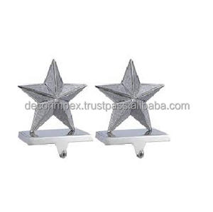 Soportes para juego de chimenea, ganchos para colgar medias ponderadas de Navidad para manto Soporte para medias de granja tropical - Product Image 1