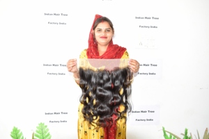 ผมแท้แบบฟรอนทัล บอดี้เวฟ เกล็ดผมเรียงตัวสวย เวอร์จิ้น ไม่ผ่านการแปรรูปเคมี  แบบเย็บเส้นเดี่ยวและเส้นคู่  ผมอินเดีย  ไม่มีสารเคมี  ผู้จำหน่ายต่อผม - Product Image 6