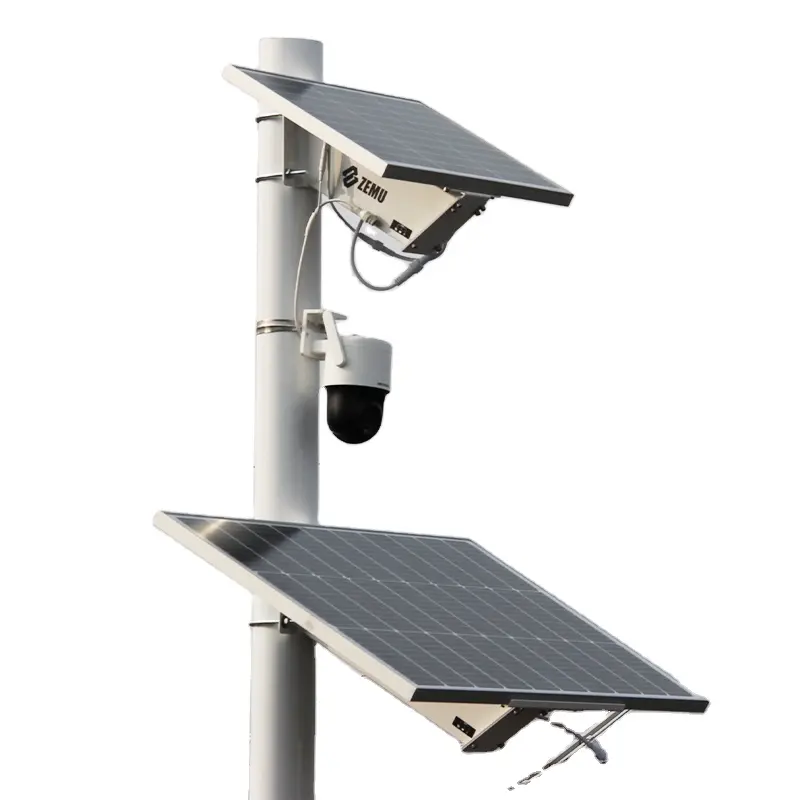 Panneau solaire avec batterie au lithium Kit de stockage d'énergie solaire Surveillance du trafic Sécurité CCTV Utilisation du kit de panneau solaire système