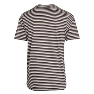 T-shirts pour hommes à col montant, motif rayé, haute qualité, nouvelle collection, style streetwear, grandes tailles, manches courtes - Product Image 3
