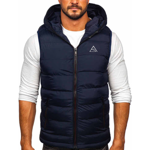Gilet d'hiver matelassé sans manches avec fermeture éclair pour femme, personnalisé en usine, OEM, 100 % polyester, veste doudoune rembourrée - Product Image 6
