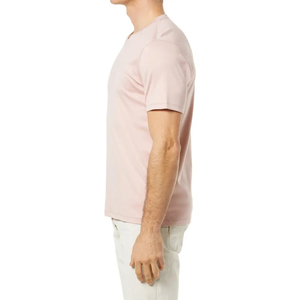 เสื้อยืดคอกว้างสีชมพูอ่อน แขนสั้น ทรงโอเวอร์ไซส์ ผ้าถัก สีพื้น ทรงปกติ สำหรับผู้ชาย มีจำหน่ายแล้ว - Product Image 5