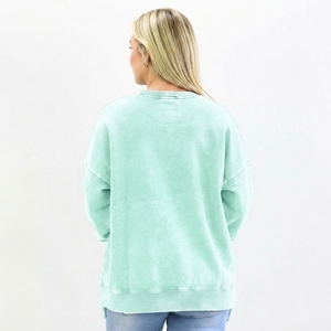 Sudadera de Mujer con Diseño Personalizado, Lavado Ácido, Estilo Vintage Premium, con Talla OEM, Etiqueta Privada, Fabricante Mayorista - Product Image 6