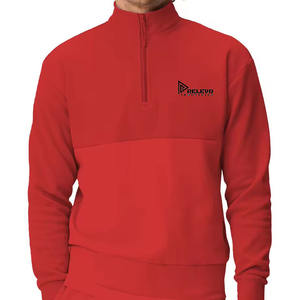 Sweat-shirt unisexe de qualité supérieure, coupe régulière, avec col à demi-zip et poches, en polyester/coton, imperméable, 2 pièces - Product Image 6