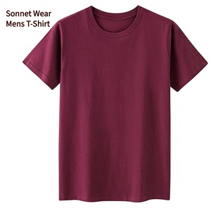 T-shirt basique unisexe décontracté en coton 100% lavé pour homme/femme, manches courtes, col rond - Product Image 3