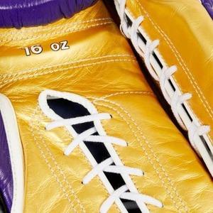 Nouveaux gants de boxe professionnels au design original en cuir de vachette véritable avec logo personnalisé, gants de boxe très demandés - Product Image 4