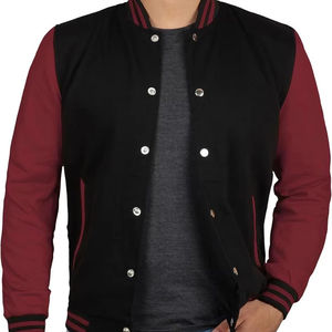 Blousons universitaires professionnels pour hommes avec logo imprimé, vêtements d'hiver tendance avec col montant, prix compétitif - Product Image 1