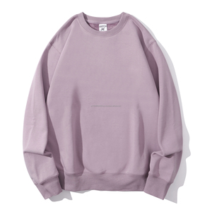 Alta calidad 400g Heavyweight Silver Fox Fleece Sudadera con cuello redondo para hombres Sudadera con estampado súper suave para invierno - Product Image 5