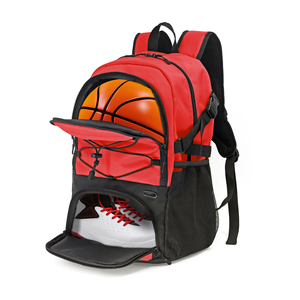 Sac d'équipement de basketball, sac à dos de sport grande capacité avec porte-ballon, compartiment séparé pour chaussures, poche pour bouteille d'eau - Product Image 4