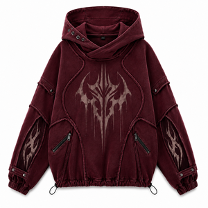 Low MOQ Heavyweight Cotton Oversized Hoodie Men Custom Puff Print Mens Hoodie for Streetwear Brand Collections - Product Image 3