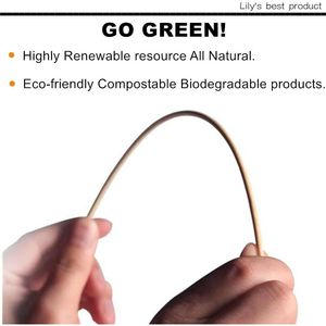 Spiedini in bambù naturale per kebab, fontane di cioccolato, barbecue e cucina, ideali per antipasti e cocktail alla frutta - Product Image 4