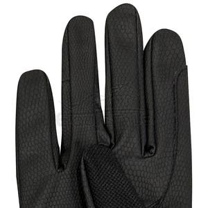 OEM Equestrian <b>Gloves</b> Black Leather Full Finger Anti Slip Horse Riding Sports Safety Custom Design Professional Riding <b>Gloves</b> - Product Image 5