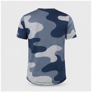 เสื้อยืดคอกลมแขนสั้นลายพรางสีน้ำเงินชายฝั่งแบบออร์แกนิกสำหรับผู้ชาย รุ่น MTS-CAMO-0005 - Product Image 2