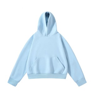Men's Hooded Sweatshirt Regular Fit Casual Solid Color Cotton French Terry Pullover With Pocket Autumn Wear 2027 - Product Image 5
