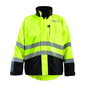 Hi Vis Reflective Safety <b>Work</b> Wear <b>Jacket</b> Winter Safety <b>Jacket</b> Custom logo Printing Reflective <b>Construction</b> Safety <b>Jackets</b> - Product Image 1