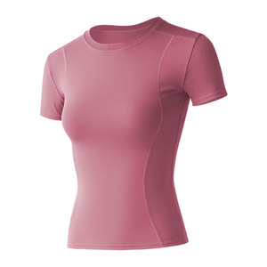 Camiseta Deportiva de Compresión para Mujer, Talla Grande, Ajustada, de Secado Rápido, Transpirable, Elástica en Cuatro Direcciones, Personalizable - Product Image 1