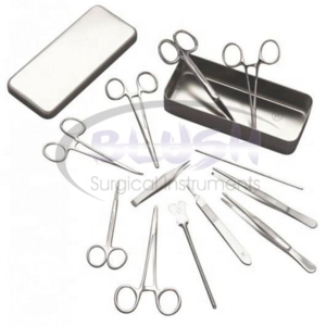 Coffrets de ciseaux et pinces en acier inoxydable pour la chirurgie en milieu hospitalier, kits de pansements chirurgicaux par Blush Surgical - Product Image 1