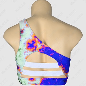 Paires de soutien-gorge de sport imprimé numérique antibactérien léger à séchage rapide personnalisé avec Leggings de yoga à taille élastique parfaitement - Product Image 3