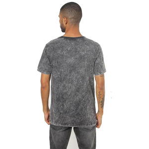 Comfortable acid wash Men's T-Shirts with faded texture breathable cotton fabric relaxed fit crew neck style for casual outings - Product Image 5