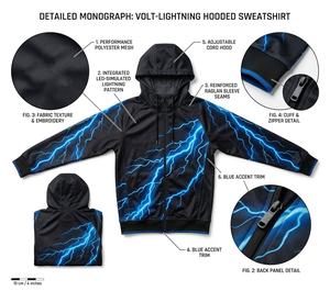 Sudadera con Capucha Deportiva Premium para Hombre, Sublimada, Personalizada, para Entrenamiento - Product Image 4