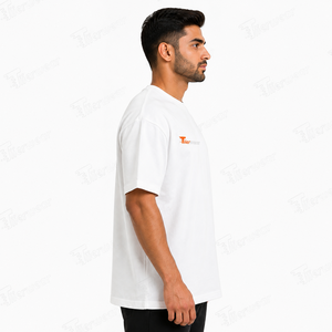 เสื้อยืดผู้ชายฤดูร้อน ผ้าฝ้ายเจอร์ซีย์น้ำหนักเบา ระบายอากาศดี สวมใส่สบาย เป็นมิตรกับสิ่งแวดล้อม แห้งเร็ว ทรงโอเวอร์ไซส์ แขนสั้น คอกลม ทรงหลวม - Product Image 4