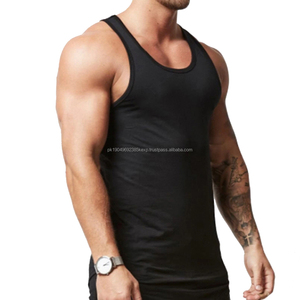 Débardeurs de sport en coton pour hommes sur mesure, respirants, tricotés, avec logo, pour la musculation, la remise en forme, logo personnalisé, salle de sport - Product Image 5