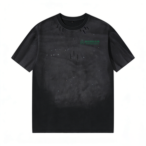 Camisetas de Hombre de Algodón 100% Tejido Estampado Oversize Vintage Transpirables Ecológicas Antipilling, Novedad Verano 2026, 240G - Product Image 4