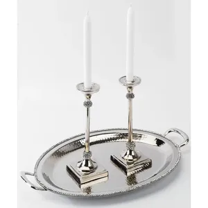 Luxury Handmade American Style Eco-Friendly Metal <b>Serving</b> <b>Tray</b> Premium Antique <b>Gold</b> Finish Exclusive Home Decor Collection - Product Image 2