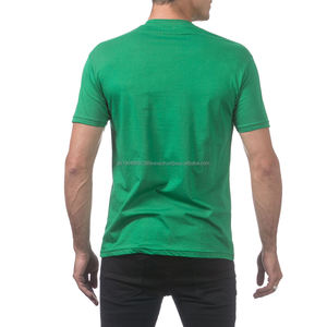 Camiseta Original para Hombre, 100% Algodón, Cuello Redondo, Verde, Camisetas Clásicas, Camiseta de Manga Corta con Cuello Redondo para Hombre - Product Image 3