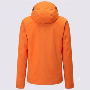 Chaqueta con Capucha Naranja para Hombre, Impermeable, para Uso en Exteriores, con Exterior de Poliéster, Cierre de Cremallera, Estilo Otoñal - Product Image 2