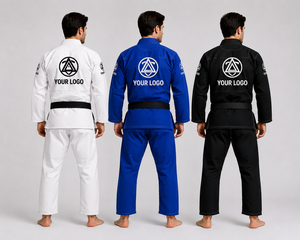 Kimono de Jiu-Jitsu Brésilien Personnalisé 380 GSM en Coton Tissé Nacré Anti-Humidité Durable pour l'Entraînement – Gi OEM ODM avec Logo Personnalisé - Product Image 2