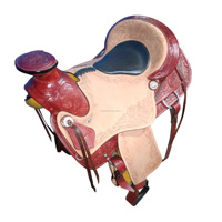 Selles de cheval robustes selle de cheval Western en cuir avec personnaliser avec accessoire pour chevaux selle de course anglaise