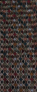 Tissu brodé en brocart avec motif géométrique abstrait en coton noir pour veste ayaya homedecor blazer - Product Image 1