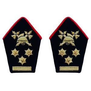 Insignias y Parches Bordados a Mano con Hilo de Bullion, OEM, Personalizados, de Alta Calidad, Proveedor de Tamaños Personalizados, Cobre para Blazer - Product Image 2