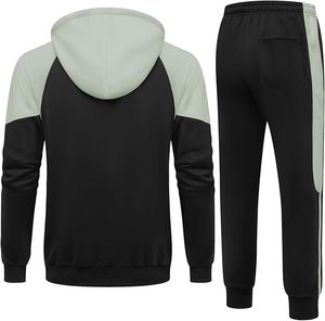 Men's Tracksuits Casual Sweat Track Suits Full Zip 2 Pieces Sweatsuits Long Sleeve Jogging Workout Sports <b>Set</b> - Product Image 2