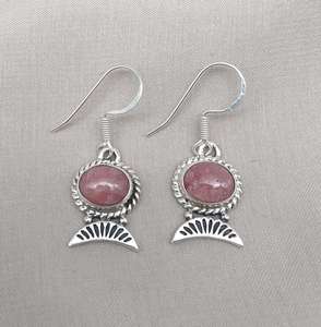 Pendientes Colgantes de Rodocrosita en Plata de Ley 925, Certificados por IGI, Joyería Boho Curativa para Bodas y Fiestas - Product Image 6