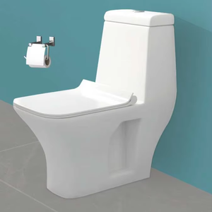 WC monobloc ORBIT DESIGN avec dimensions 750x350x690mm et siphon en S de 225mm avec système de chasse d'eau par lavage. - Product Image 1