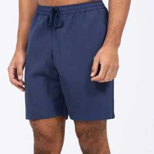 Shorts décontractés pour hommes avec cordon de serrage, sans couture, 100% coton, couleur unie, légers, séchage rapide, coupe-vent, respirants, grandes tailles - Product Image 3
