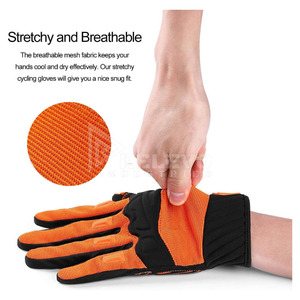 Guantes de boxeo de cuero vacuno con logo personalizado, bajo precio, perforados, transpirables, para todas las estaciones, guantes de motocicleta de cuero para hombre. - Product Image 2