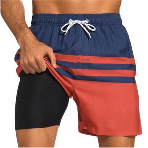 Men's Summer Sports Shorts Casual Fitness Beach Pants Double-<b>Layer</b> Quick Drying Sweat Absorption <b>Mid</b> Waist Knitted Hot Shorts 3D - Product Image 5