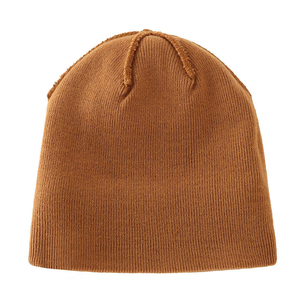 Wholesale High Quality Custom Beanies Unisex Pure Color 100% Acrylic Soft Warm Winter <b>Hats</b> Breathable Logo Knitted <b>Cap</b> - Product Image 4